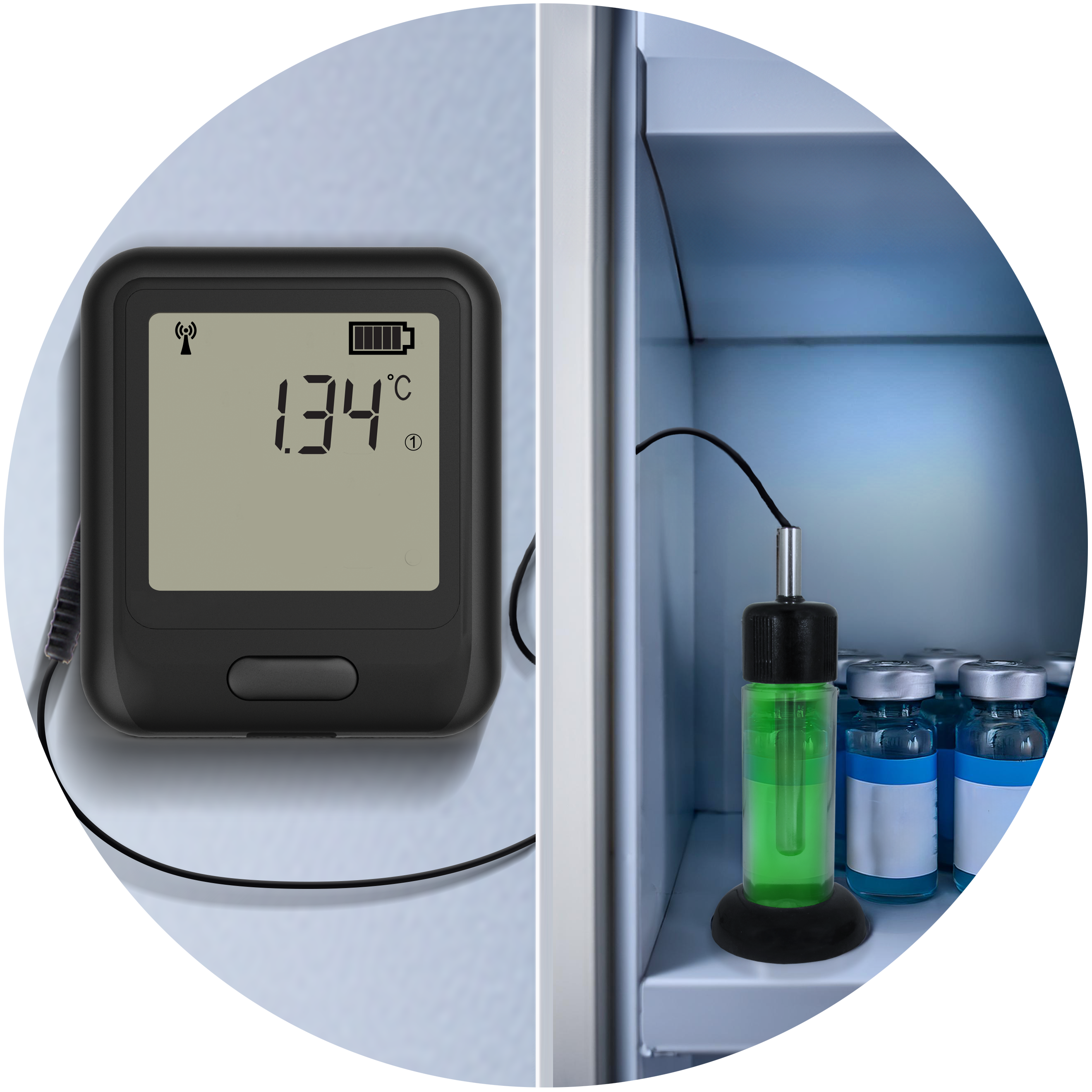 Circular VAC logger for Vaccine Storage
